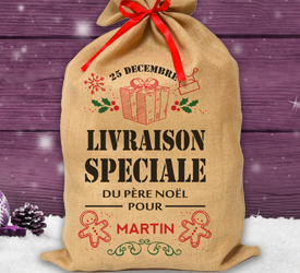Sac de Noël "Livraison Speciale"