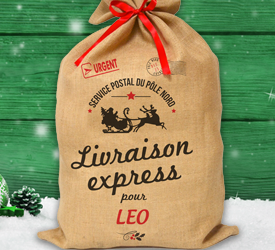 Sac de Noël "Livraison express"
