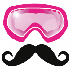 moustache avec lunette de ski