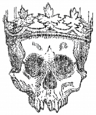 Tête de mort couronnée