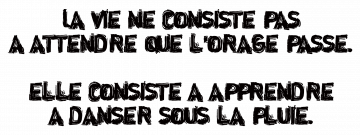 Danser sous la pluie