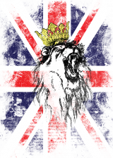 Union Jack and lion