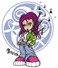 Jeune fille bretonne