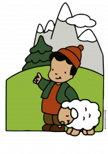 Petit garçon avec un mouton