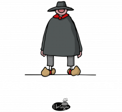 Les sabots aux pieds