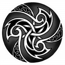 triskell noir et blanc