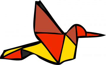 Origami - Oiseau Rouge